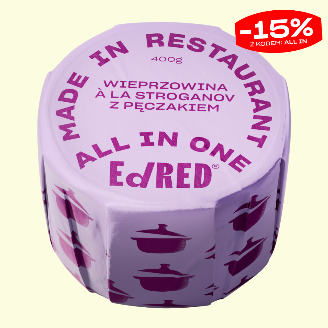 WIEPRZOWINA A LA STROGANOV Z KASZĄ PĘCZAK