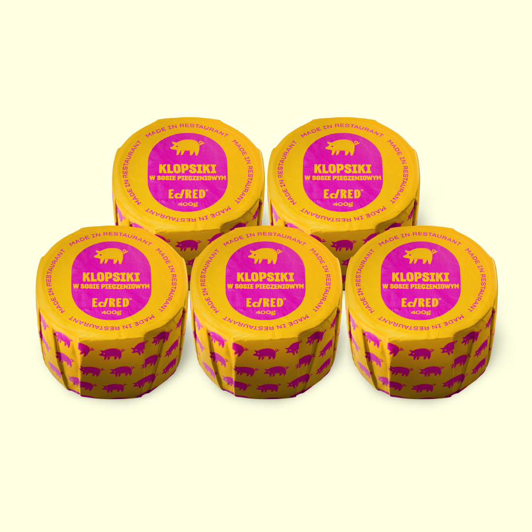 5X KLOPSIKI WIEPRZOWE W SOSIE PIECZENIOWYM