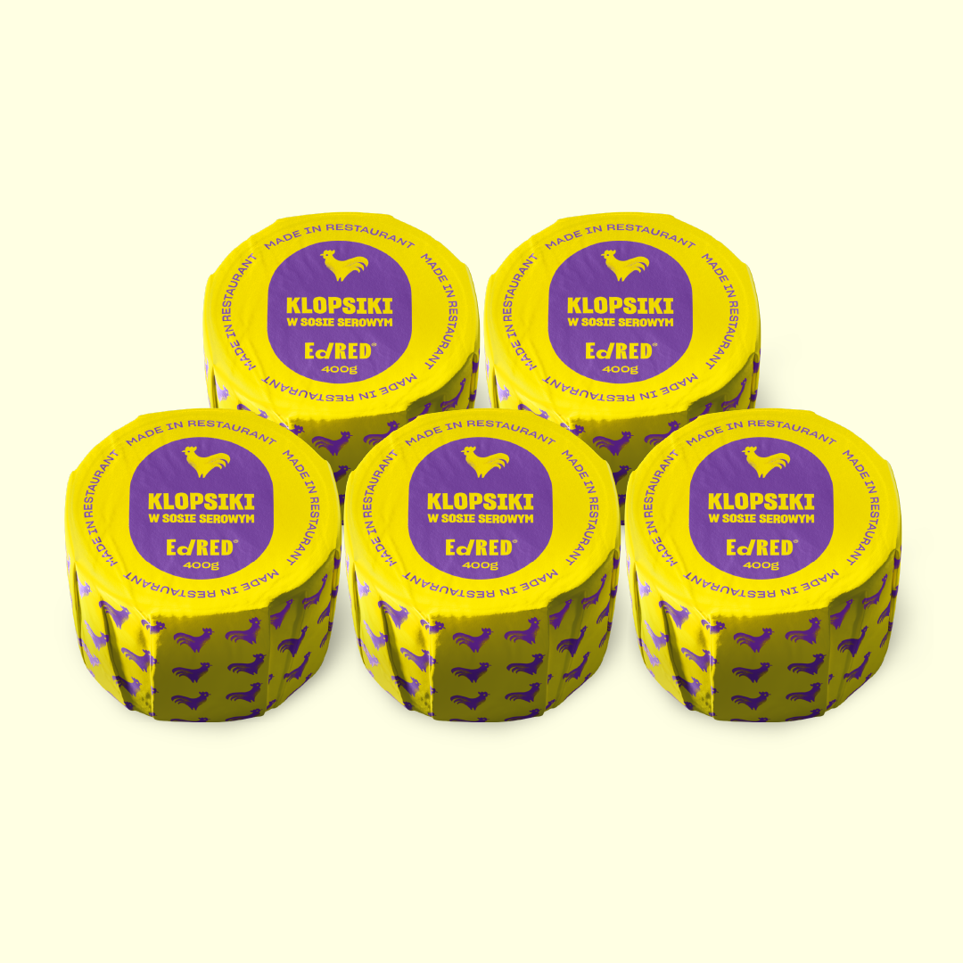 5X KLOPSIKI DROBIOWE W SOSIE SEROWYM