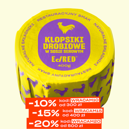 KLOPSIKI DROBIOWE W SOSIE SEROWYM