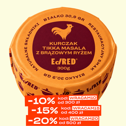 KURCZAK TIKKA MASALA Z BRĄZOWYM RYŻEM