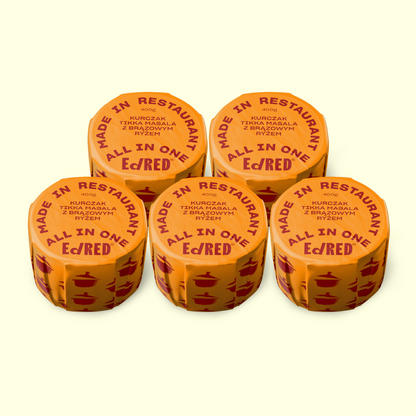 5 X KURCZAK TIKKA MASALA Z BRĄZOWYM RYŻEM