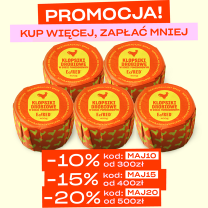 5X KLOPSIKI DROBIOWE W SOSIE POMIDOROWYM