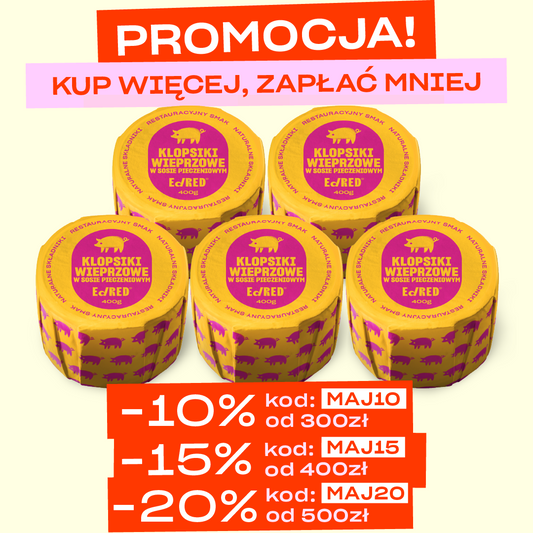 5X KLOPSIKI WIEPRZOWE W SOSIE PIECZENIOWYM