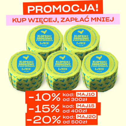 5X KLOPSIKI DROBIOWE W SOSIE KOPERKOWYM