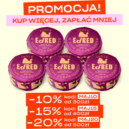 5X INDYK W SOSIE ŻURAWINOWYM